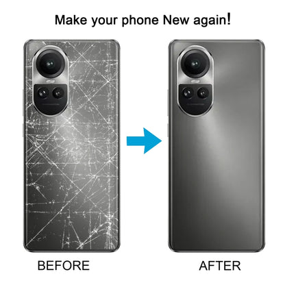 Pour OPPO Reno10 Global Couvercle arrière de batterie d'origine avec couvercle d'objectif d'appareil photo
