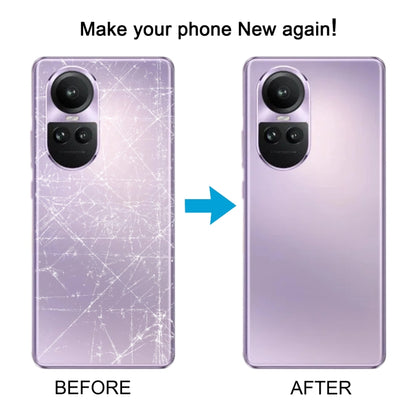 Pour OPPO Reno10 Pro Couverture arrière de batterie d'origine globale avec couvercle d'objectif d'appareil photo