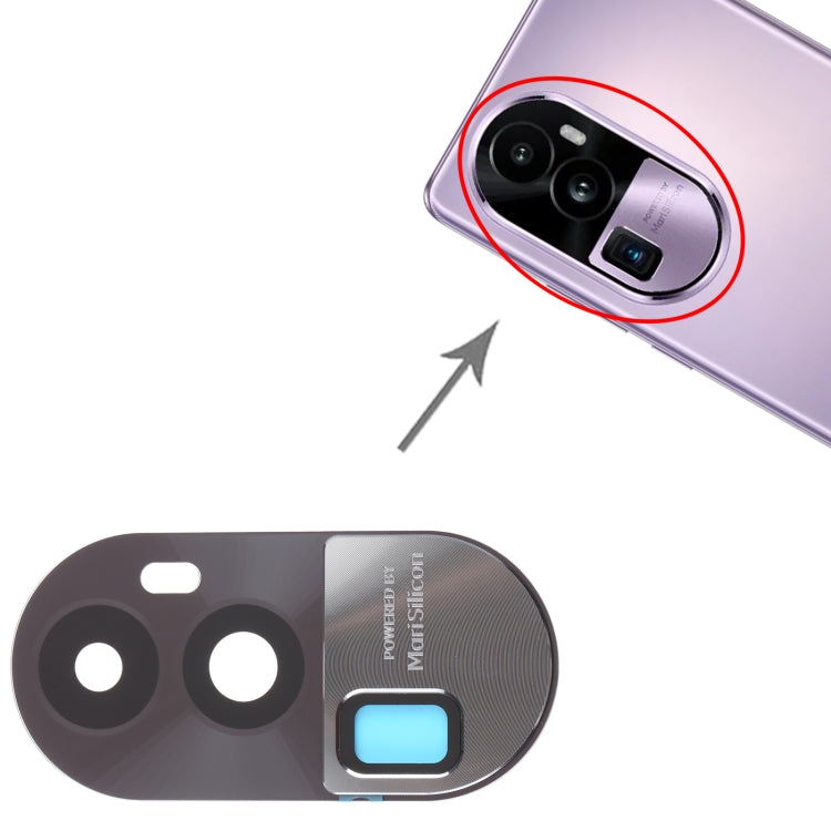 Pour OPPO Reno10 Pro + couvercle d'objectif d'appareil photo d'origine