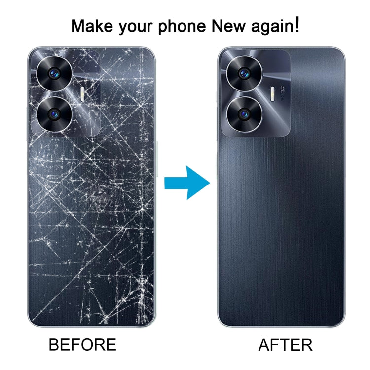 Pour le couvercle arrière de la batterie d'origine Realme C55 avec le couvercle de l'objectif de l'appareil photo