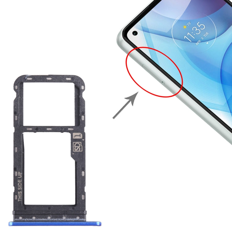 Pour Motorola Moto G Power 2021 Plateau de carte SIM + Plateau de carte Micro SD