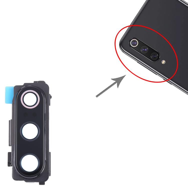 Pour Xiaomi Mi 9, couvercle d'objectif d'appareil photo d'origine