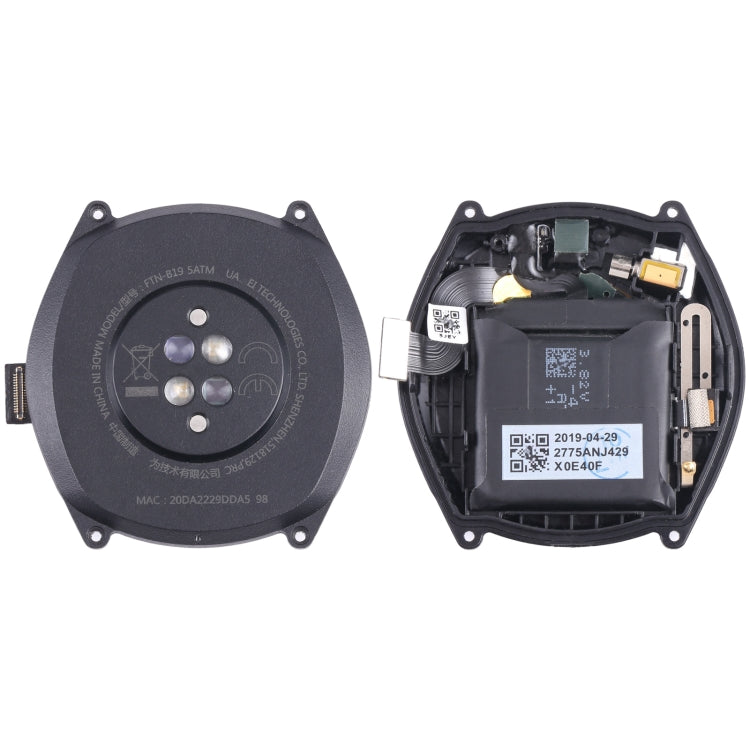 Pour Huawei Watch GT 46mm FTN-B19 couverture arrière d'origine assemblage complet avec batterie