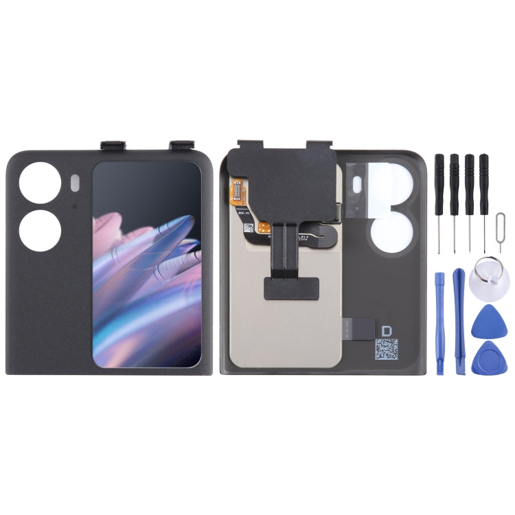 Écran secondaire LCD d'origine pour OPPO Find N2 Flip avec assemblage complet du numériseur
