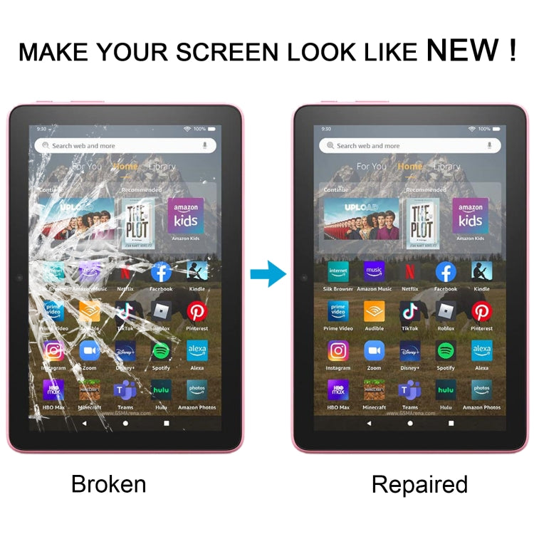 Pour panneau tactile Amazon Fire HD 8 HD8 2022 12e génération