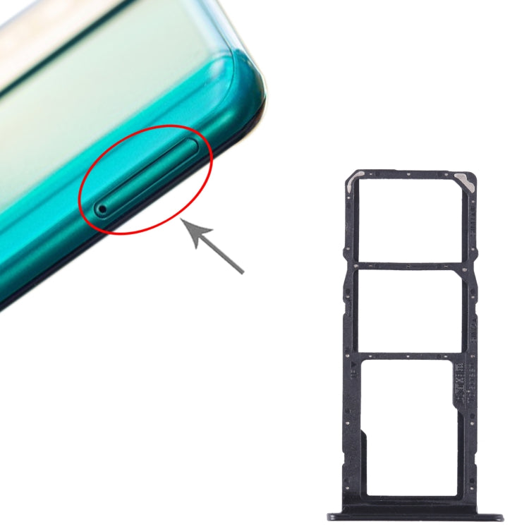 Pour Honor 10X Lite SIM + SIM + Tiroir Carte Micro SD, For Honor 10X Lite