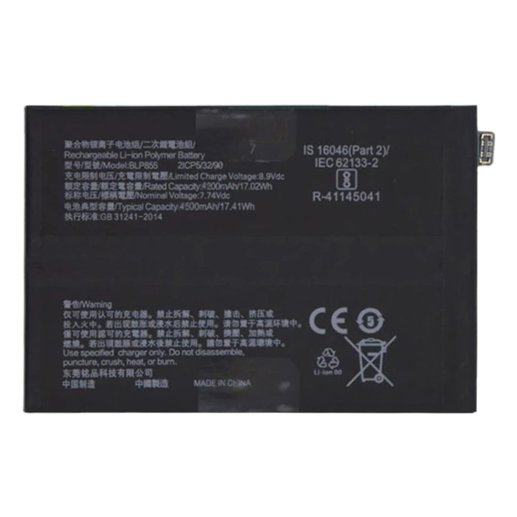 Remplacement de batterie li-polymère BLP855 4500 mAh pour OPPO Find X3 Neo
