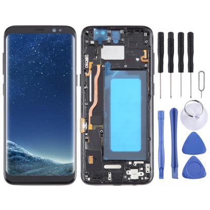 Pour Samsung Galaxy S8 SM-G950 TFT LCD écran numériseur assemblage complet avec cadre