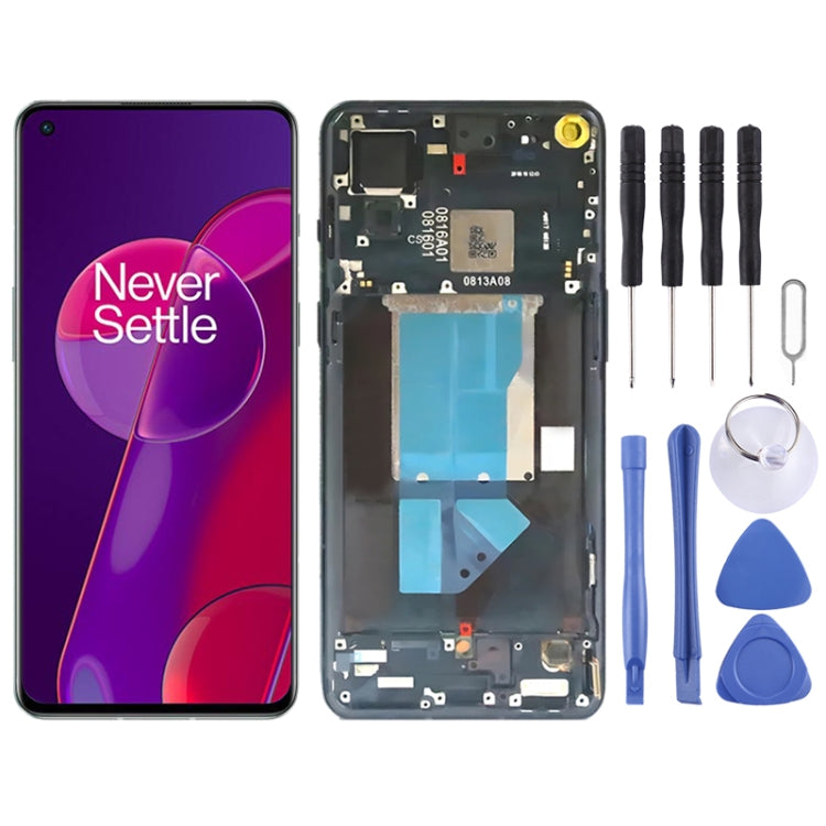 Pour OnePlus 9RT 5G MT2110 AMOLED écran LCD d'origine numériseur assemblage complet avec cadre