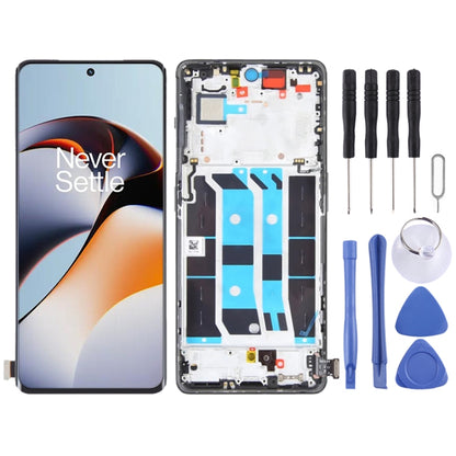 Pour OnePlus Ace 2 PHK110 écran LCD numériseur assemblage complet avec cadre