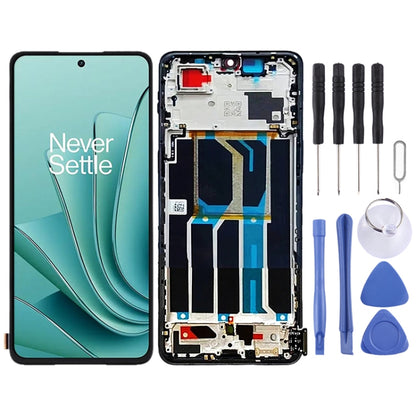Pour OnePlus Ace 2V PHP110 écran LCD d'origine numériseur assemblage complet avec cadre