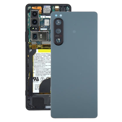 Couvercle arrière de batterie d'origine pour Sony Xperia 5 IV, avec couvercle d'objectif d'appareil photo