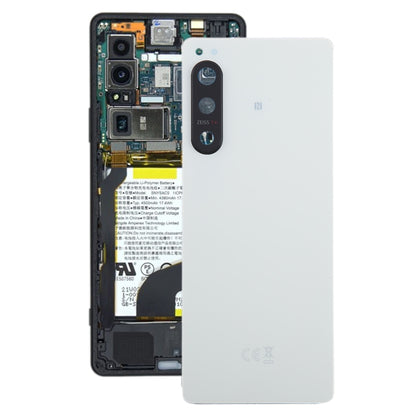 Couvercle arrière de batterie d'origine pour Sony Xperia 5 IV, avec couvercle d'objectif d'appareil photo
