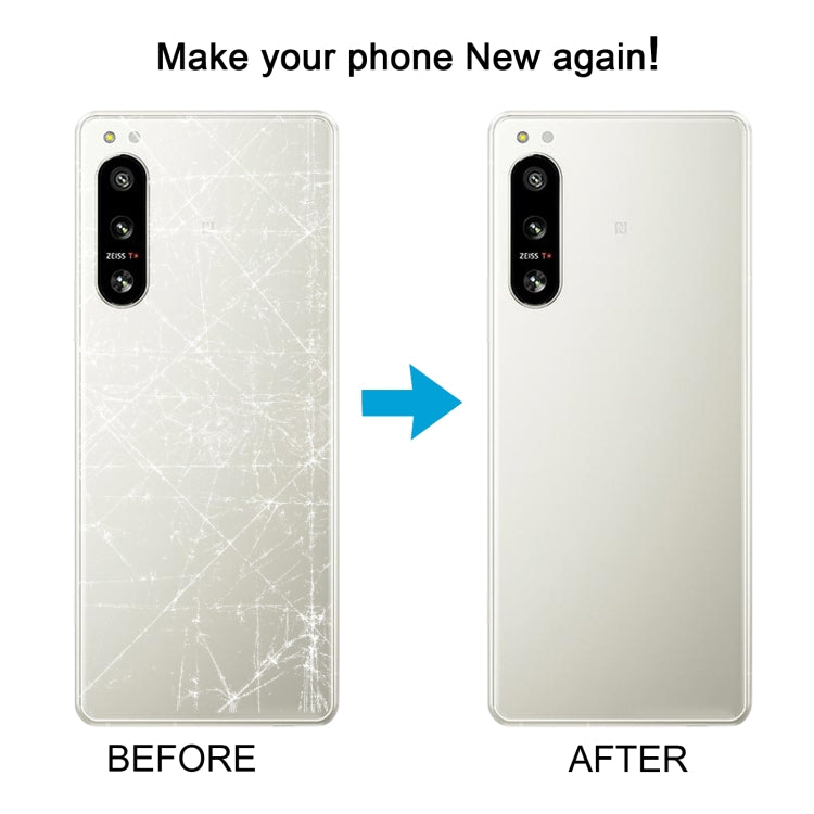 Couvercle arrière de batterie d'origine pour Sony Xperia 5 IV, avec couvercle d'objectif d'appareil photo