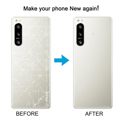Couvercle arrière de batterie d'origine pour Sony Xperia 5 IV, avec couvercle d'objectif d'appareil photo