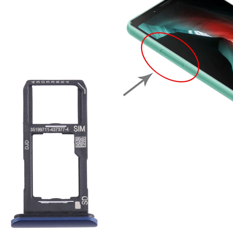 Pour Sony Xperia 10 II SIM + plateau de carte Micro SD