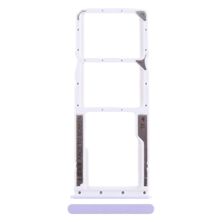 Pour Xiaomi Redmi 12C Plateau de carte SIM + Plateau de carte SIM + Plateau de carte Micro SD