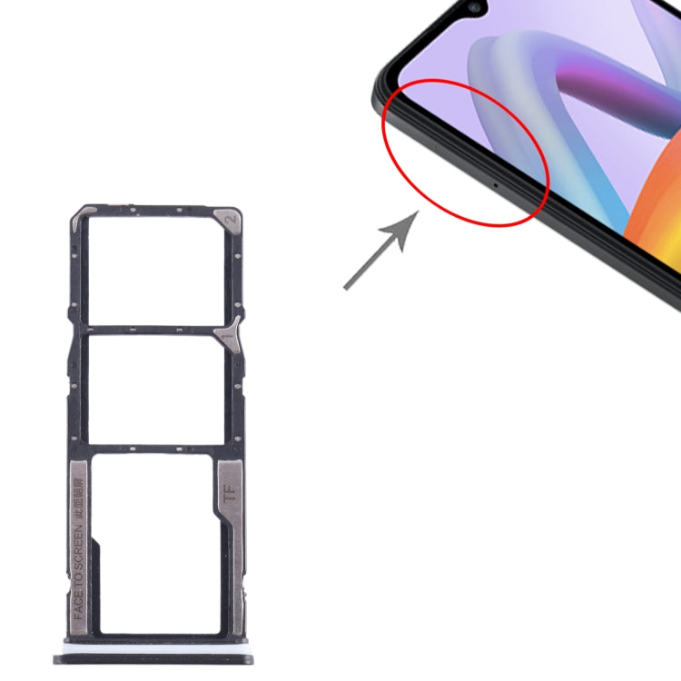Pour Xiaomi Poco C51 Plateau de carte SIM + Plateau de carte SIM + Plateau de carte Micro SD