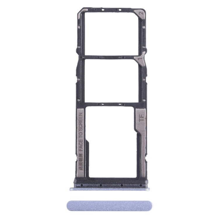 Pour Xiaomi Poco C65 Plateau de carte SIM + Plateau de carte SIM + Plateau de carte Micro SD
