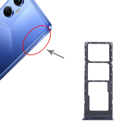 Pour Tecno Pova Neo plateau de carte SIM + plateau de carte SIM + plateau de carte Micro SD