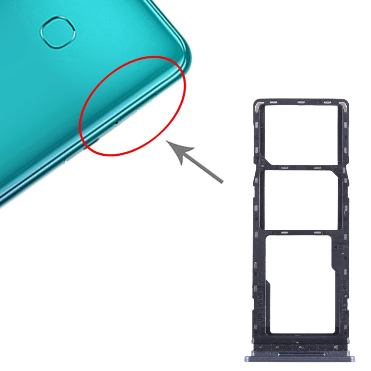 Pour Tecno Spark Go 2022 plateau de carte SIM + plateau de carte SIM + plateau de carte Micro SD