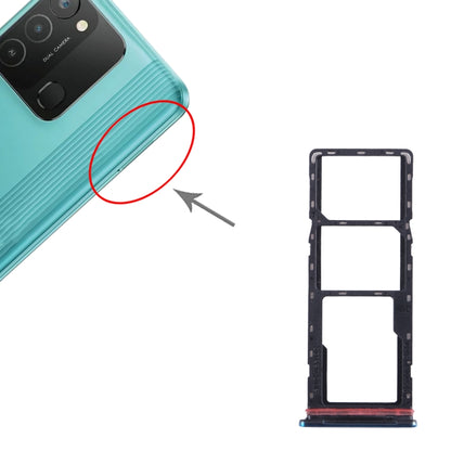 Pour Tecno Spark 8T plateau de carte SIM + plateau de carte SIM + plateau de carte Micro SD