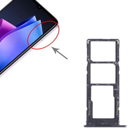 Pour Tecno Spark Go 2023 BF7n plateau de carte SIM + plateau de carte SIM + plateau de carte Micro SD