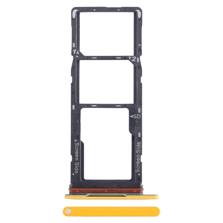 Pour Tecno Spark Go 2023 BF7n plateau de carte SIM + plateau de carte SIM + plateau de carte Micro SD