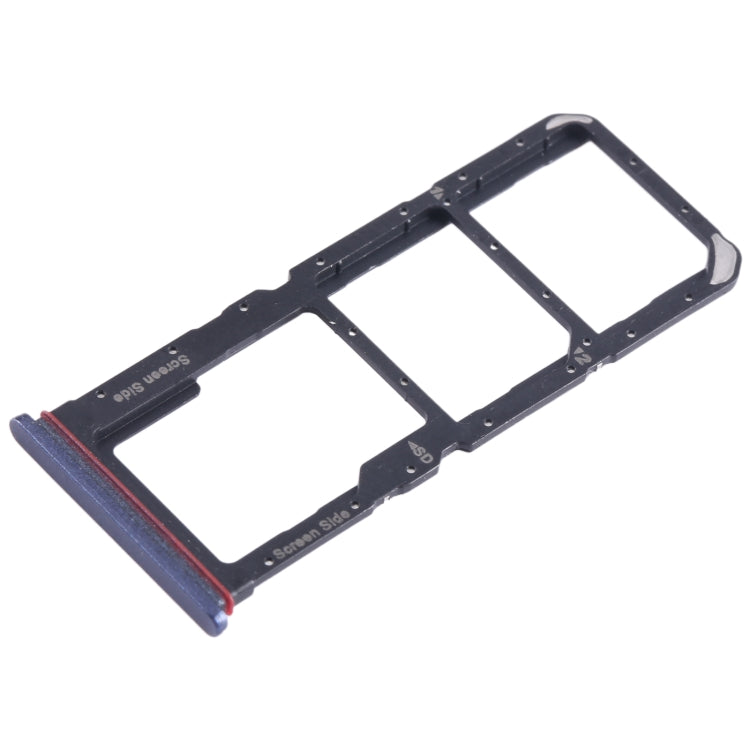 Pour Tecno Spark 10 Pro KI7 Plateau de carte SIM + Plateau de carte SIM + Plateau de carte Micro SD