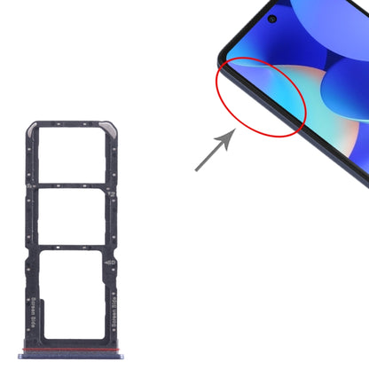 Pour Tecno Spark 10 Pro KI7 Plateau de carte SIM + Plateau de carte SIM + Plateau de carte Micro SD