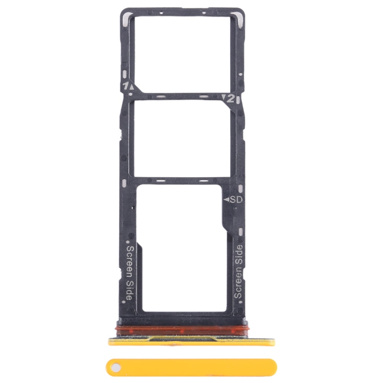Pour Tecno Pop 7 BF6 plateau de carte SIM + plateau de carte SIM + plateau de carte Micro SD