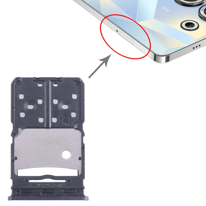 Pour Tecno Camon 20 plateau de carte SIM + plateau de carte Micro SD