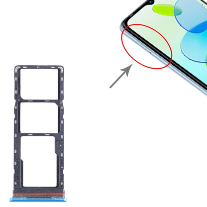 Pour Infinix Smart 6 X6511B plateau de carte SIM + plateau de carte SIM + plateau de carte Micro SD