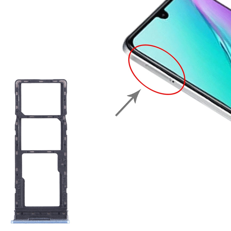 Pour Infinix Note 11 X663 Plateau de carte SIM + Plateau de carte SIM + Plateau de carte Micro SD