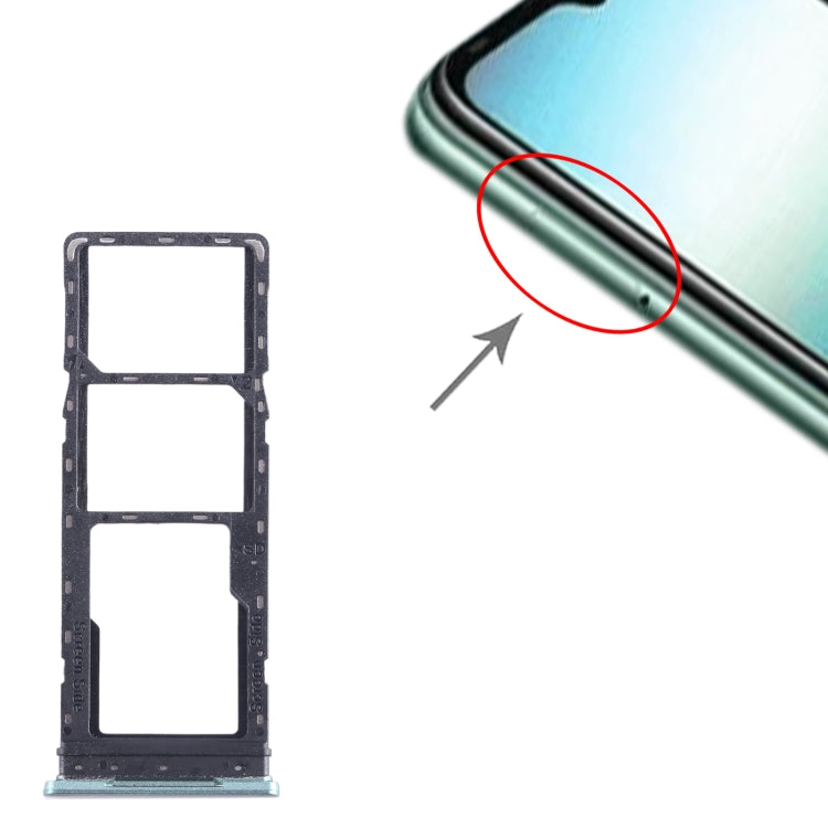 Pour Infinix Hot 12i X665B plateau de carte SIM + plateau de carte SIM + plateau de carte Micro SD
