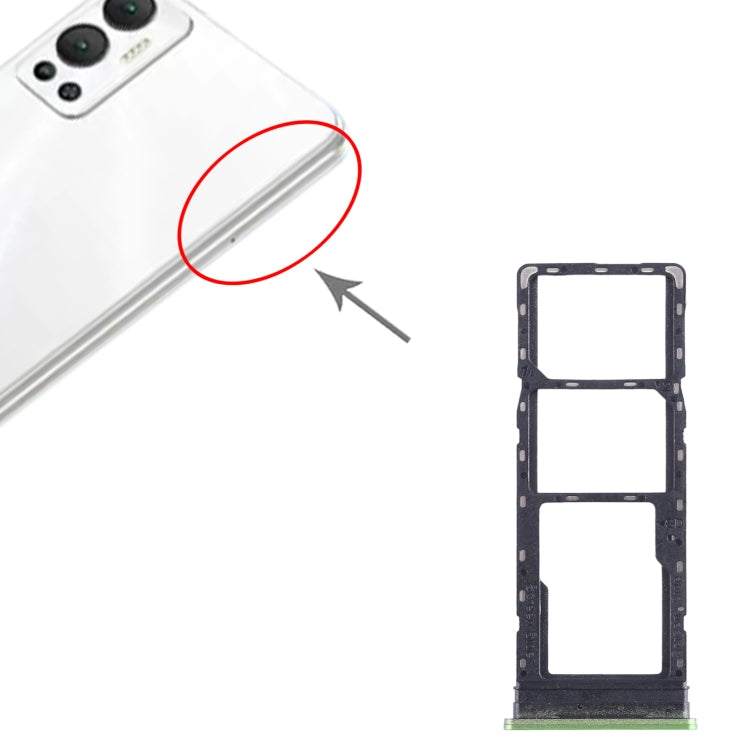 Pour Infinix Hot 12 X6817 plateau de carte SIM + plateau de carte SIM + plateau de carte Micro SD