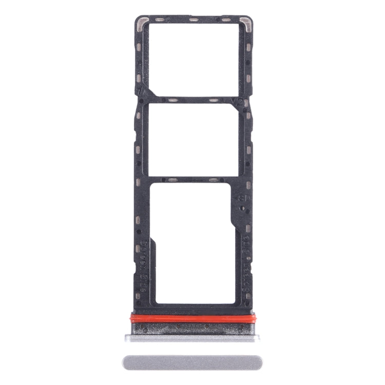 Pour Infinix Hot 12 X6817 plateau de carte SIM + plateau de carte SIM + plateau de carte Micro SD