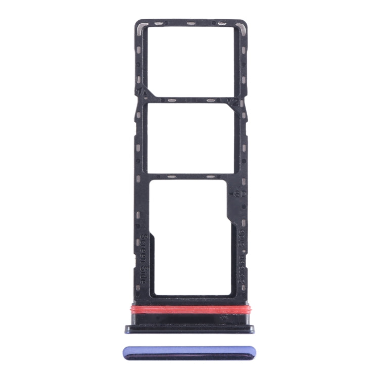 Pour Infinix Smart 6 Plus India X6823 plateau de carte SIM + plateau de carte SIM + plateau de carte Micro SD