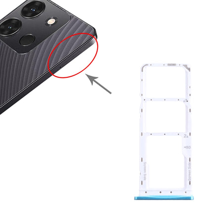 Pour Infinix Smart 7 India X6517 plateau de carte SIM + plateau de carte SIM + plateau de carte Micro SD