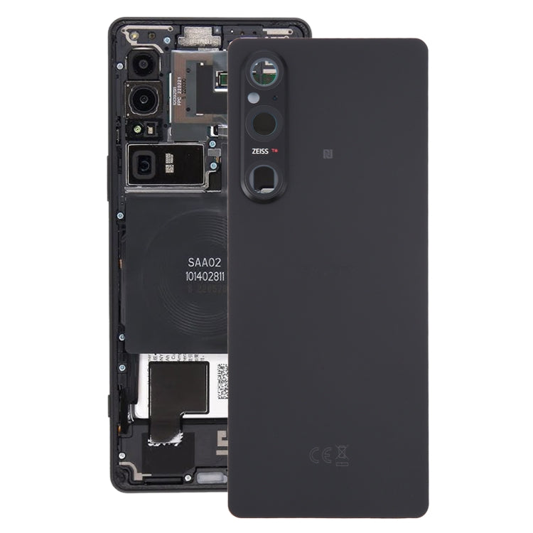 Couvercle arrière de batterie d'origine pour Sony Xperia 1 V, avec couvercle d'objectif d'appareil photo