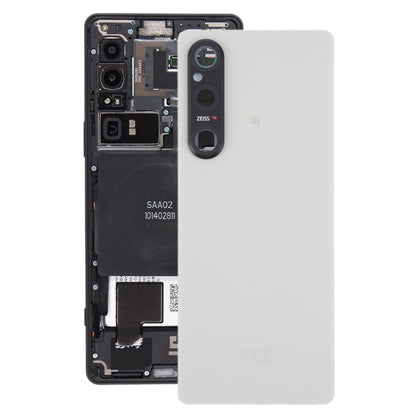 Couvercle arrière de batterie d'origine pour Sony Xperia 1 V, avec couvercle d'objectif d'appareil photo