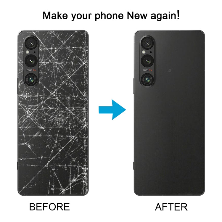 Couvercle arrière de batterie d'origine pour Sony Xperia 1 V, avec couvercle d'objectif d'appareil photo