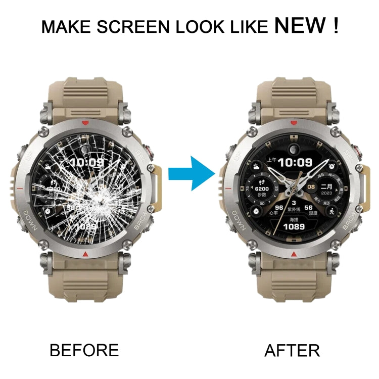 Pour Amazfit T-Rex Ultra Écran LCD et numériseur Assemblage complet avec cadre