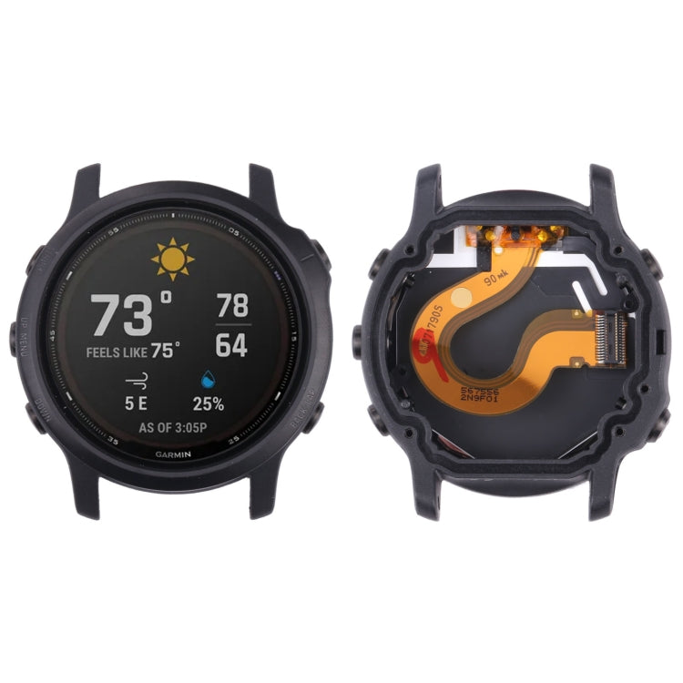 Pour Garmin Fenix 6S Pro écran LCD numériseur assemblage complet avec cadre