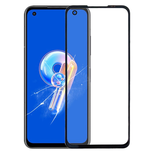 Lentille extérieure en verre pour écran avant ASUS ZenFone 9 ZS696KS, avec adhésif OCA optiquement transparent