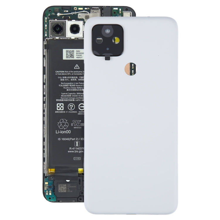 Couvercle arrière de batterie pour Google pixel 4A 5G, avec couvercle d'objectif d'appareil photo