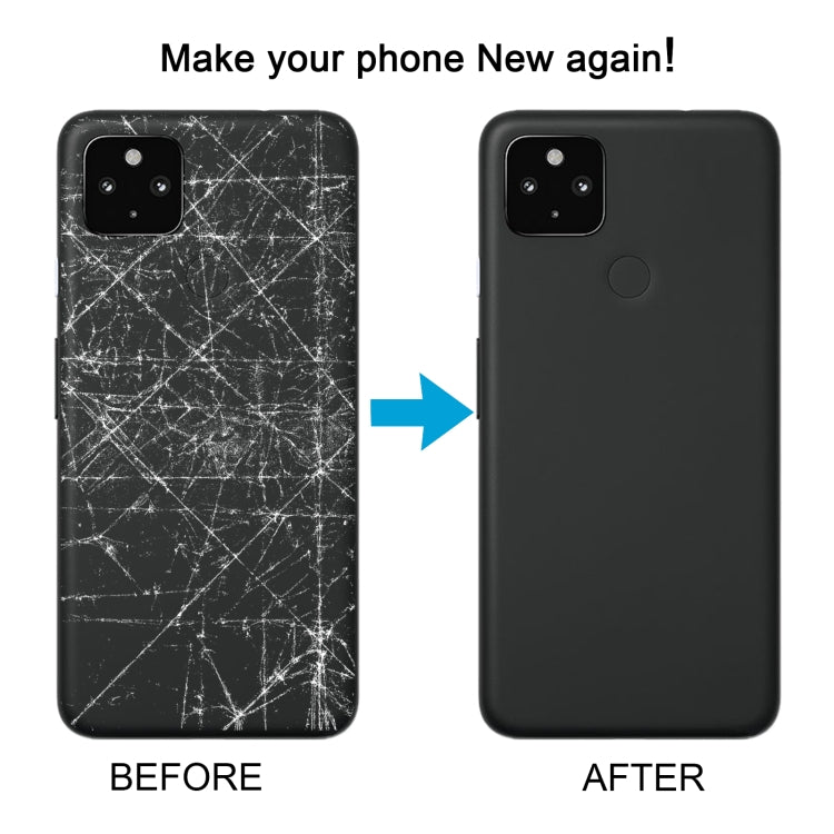 Couvercle arrière de batterie pour Google pixel 4A 5G, avec couvercle d'objectif d'appareil photo