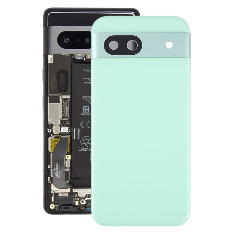 Couvercle arrière de batterie pour Google Pixel 8A, avec couvercle d'objectif d'appareil photo