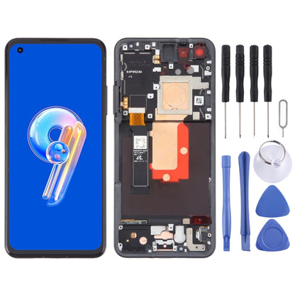 Pour Asus Zenfone 9 9Z AI2202 écran LCD d'origine numériseur assemblage complet avec cadre