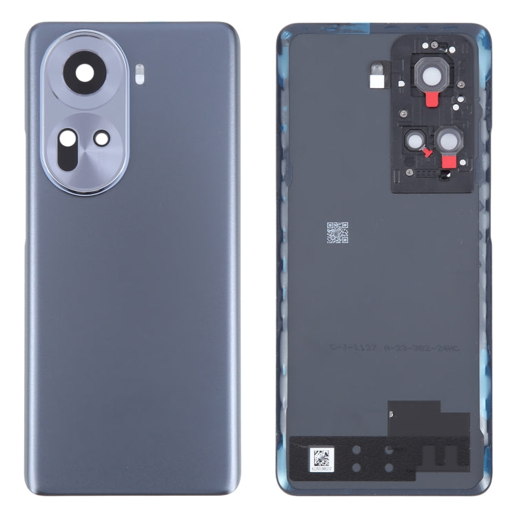 Couvercle arrière de batterie d'origine mondiale pour OPPO Reno11, avec couvercle d'objectif d'appareil photo